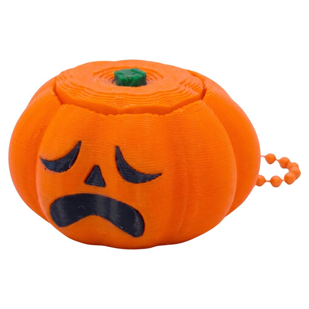 Halloween Pumpkin Stress Toy - Face Clicker Keychain Toy for Adults and Kids