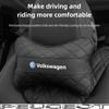 Car Seat Head Support Cushion Lumbar Pillow Interior Accessories For VW GTI Polo Golf Passat Tiguan Arteon CC Taigo T-ROC HubCap