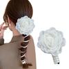 Set of 2 Camellia Stretchy Ponytair Holders Elegant Telephone Wire Hair Bands