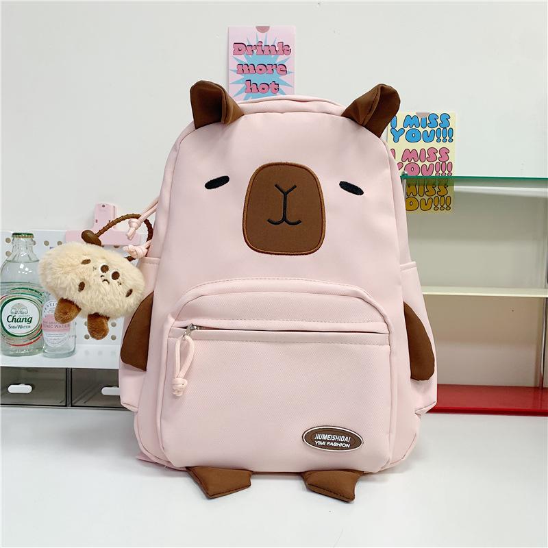 School bag ins casual versatile cartoon girl big cute travel high school back