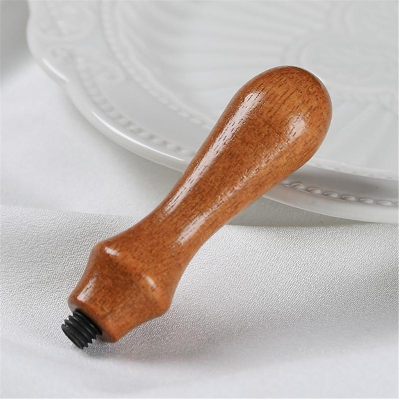 Drewniany uchwyt do stempla z pieczęcią woskową, prosty w montażu, do stempla do pieczętowania woskiem