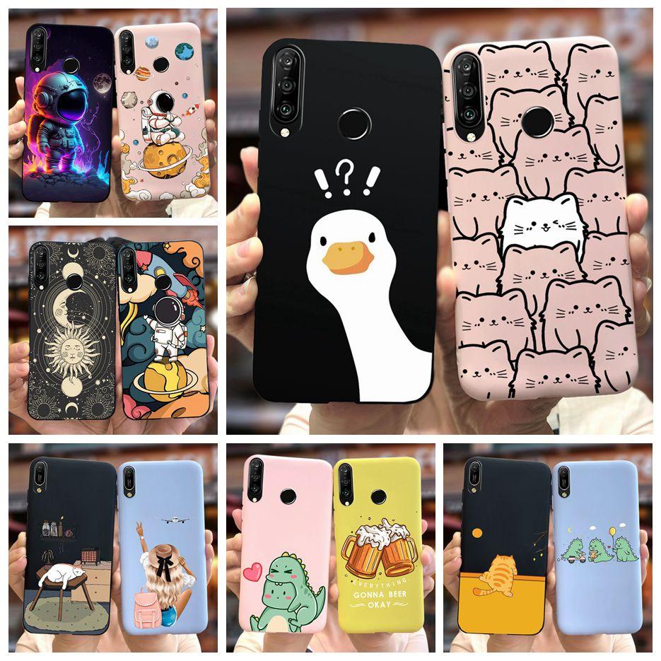 For Huawei P30 Lite Case Cute Fashion Carton Cover Soft Silicone Phone Case For Huawei P30 Pro P 30 Lite P30Lite Back Cover Bags