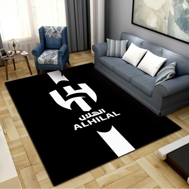 Al-Hilal Saudi Football Club Carpet Rug for Living Room Bedroom Home Sofa Decoration, Kids play Non-slip Floor Mat