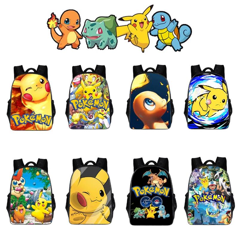 Lightweight Pokemon Backpack Perfect For Boys And Girls With Multiple Compartments