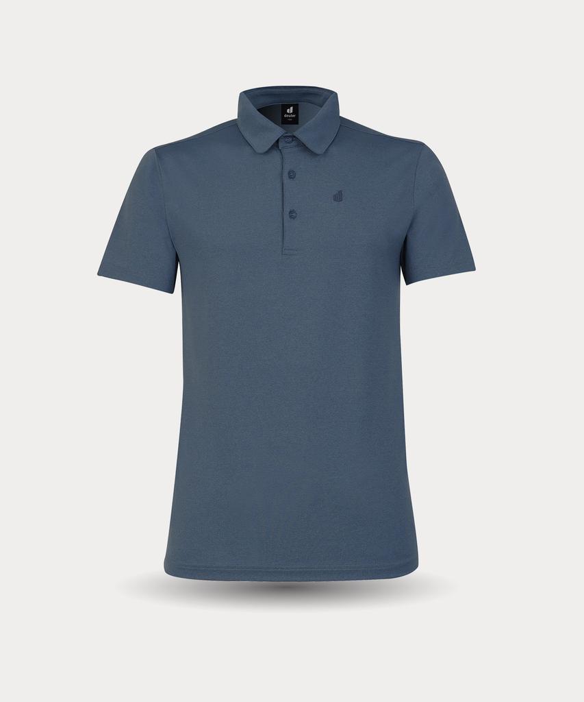 DEUTER Kian Catchon Melange Polo-Style Short Sleeve T-Shirt (Ball)