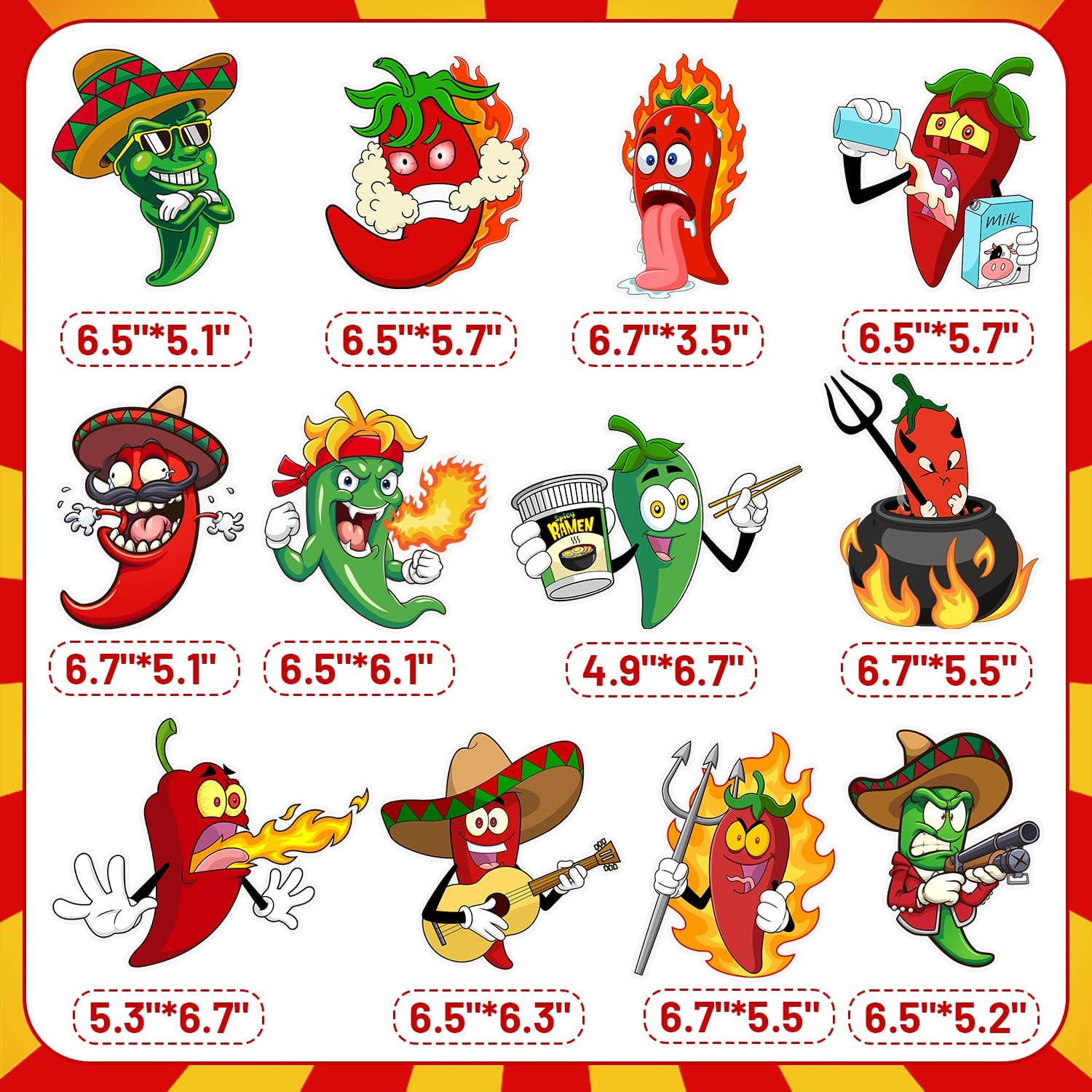 12 PCS Chili Cook Off Honeycomb Centerpieces, Chili Birthday Party Decorations Chili Pepper Table Centerpieces Decorations for Chili Festival Party