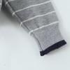 Kaslead New Women Clothes Western Style All-Match Fashion Stripe Round Neck Long Sleeve Sweater Cardigan