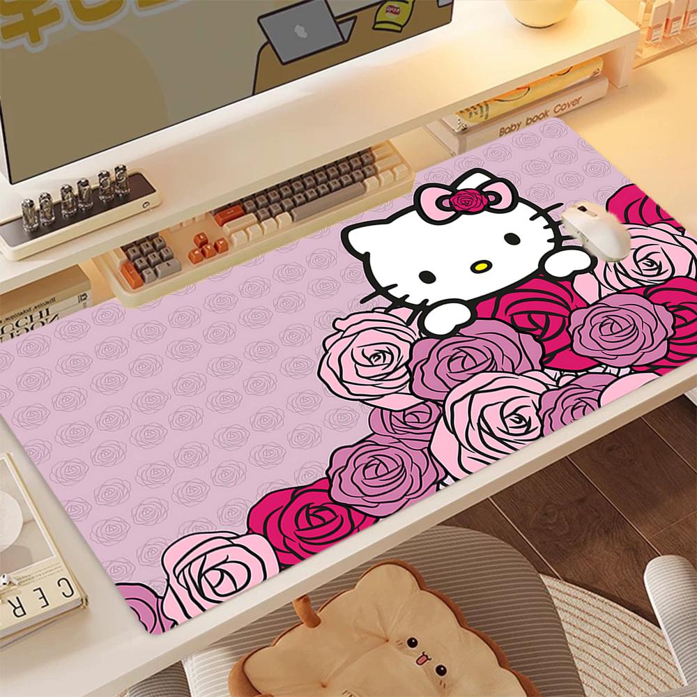 1Pc Hello Kitty Cute Chicks Garden Print Mouse Pad 2Mm Thick Rubber Base Perfect Bedroomofficegame Room Ideal Gift Computer Keyboard Enthusiasts Print
