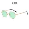Unisex Polygonale Sonnenbrille - Geometrische Retro-Sonnenbrille für Männer und Frauen,