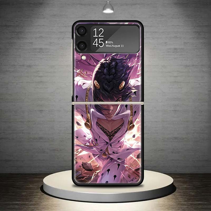 JoJo Adventure Bruno Buccellati Phone Case For Samsung Galaxy Z Flip 7 6 5 4 3 5G Shockproof Cover Z Flip7 Flip6 ZFlip5 Flip3 Fl