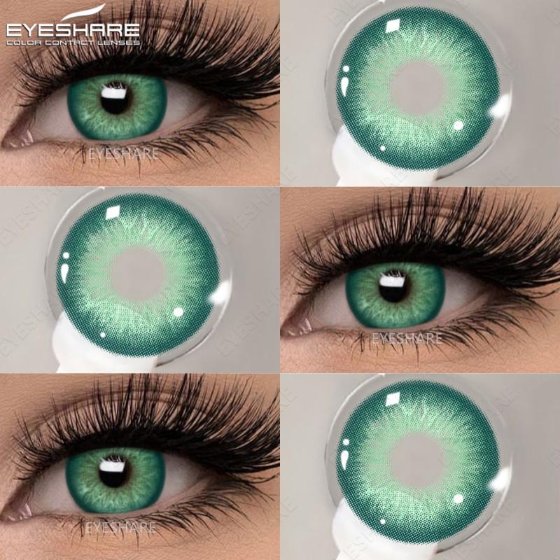 Eyes 1 Pair Colored Contact Lenses For Eyes Korean Brown Contact Lenses 14.5mm Big Eye Lenses Annual Student Beauty