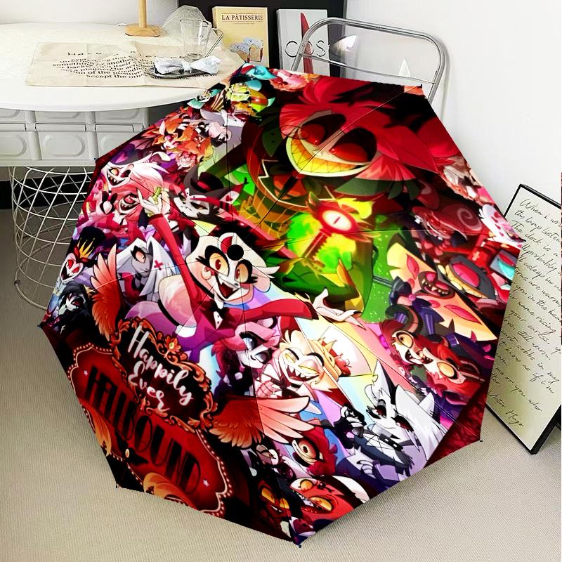 Fantasy Creatures Hotel Umbrella Folding Umbrella, Automatic Umbrella 8-Frame for Travel, Camping Use Gift for Halloween Christmas