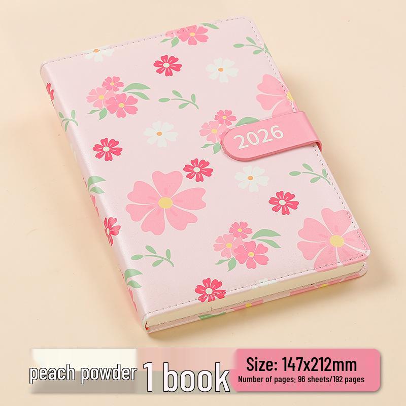 

2026 Floral Agenda: Daily Planner & Weekly Calendar Notebook for Time Management Efficiency