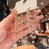 Long Crystal Fringe Earrings Slimming Design for Round Faces Sparkling Crystals for Parties Daily Wear Comfortable