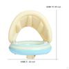 Baby Pool Float with Sun Protection Canopy for Boys Girls Beginner Swimmers