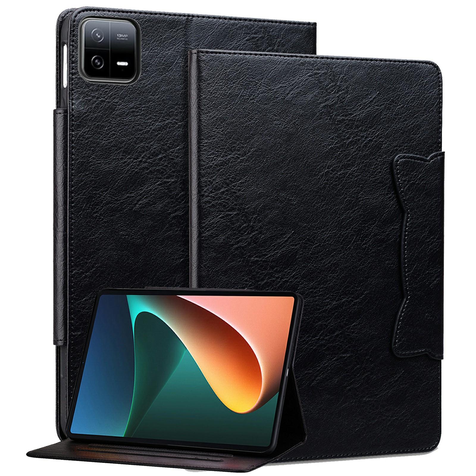 

Чехол для Xiaomi Pad 7 с застежкой-пряжкой в виде кошки, кожаный, с функцией подставки, защитный B