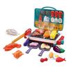 Electric Pretend Play BBQ Grill Set With Spray Light Music And Color Changing