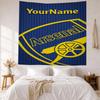 Arsenal Custom Your Name Wall Decor Tapestry Art For Pet Memorial Birthdaywedding Party Backdrop Family Gift
