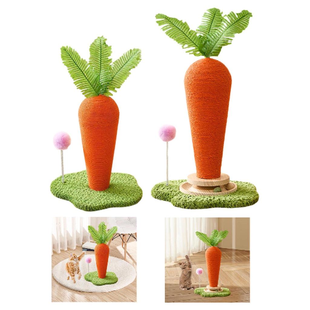 Creative Carrot Cat scratcher Sisal Claw Board Wearable Cat Tree Scratching Post for Cat Tower Unique House Toy Supplies For Pet