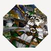 1pc Green Ranger's Mighty Alliance Pattern Beautiful Looking Fashion Automatic Folding Cartoon Umbrella, 3 Folding, 8 Iron Frame Design, Durable