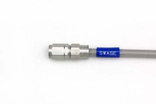 Swage line stainless steel brake hose clear hose 350mm STK-1010M-0350
