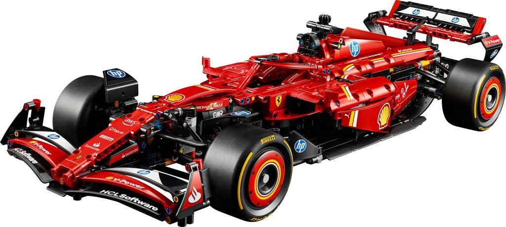 LEGO Technic Ferrari SF-24 F1 Auto Hračka, Narozeninový dárek, Stavební kostky, Vozidlo, Miniaturní auto, 42207