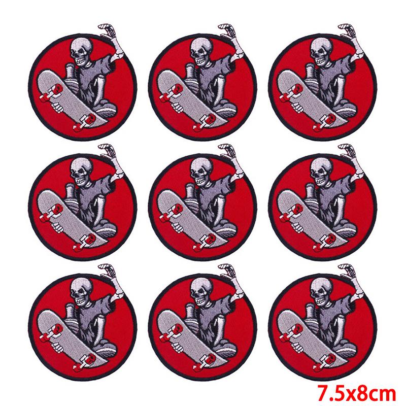 10 Pcs/lot Wholesale Embroidery Patch Iron On Patches For Clothing Patches On Clothes Jackets Decor Applique Sew Supplies