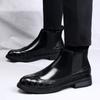 Men's Formal Chelsea Boots Fashionable Gentleman Style Daily Business Office Outdoor Party Wedding Adult Elegant Shoes NEW
