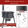 Extra Thick Patterned Steel Portable Wood-Burning Stove for Home & Outdoor Use