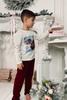 Kids’ Family Look Pajama Set – Warm Sleepwear with Christmas Print, Winter, 6076-7 HC