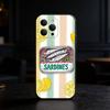 Colorful S-Sardine L-Lobster Fish Phone Case For iPhone 17,16,15,14,13,12,11 Plus,Pro Max,SE4Soft Silicone Black Cover