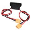 Large Current RC Airplane Model   with On/Off LED, Spare Port for Charging, Hvy Duty XT60 Connector, Male and Female Connectors,  and Convenient