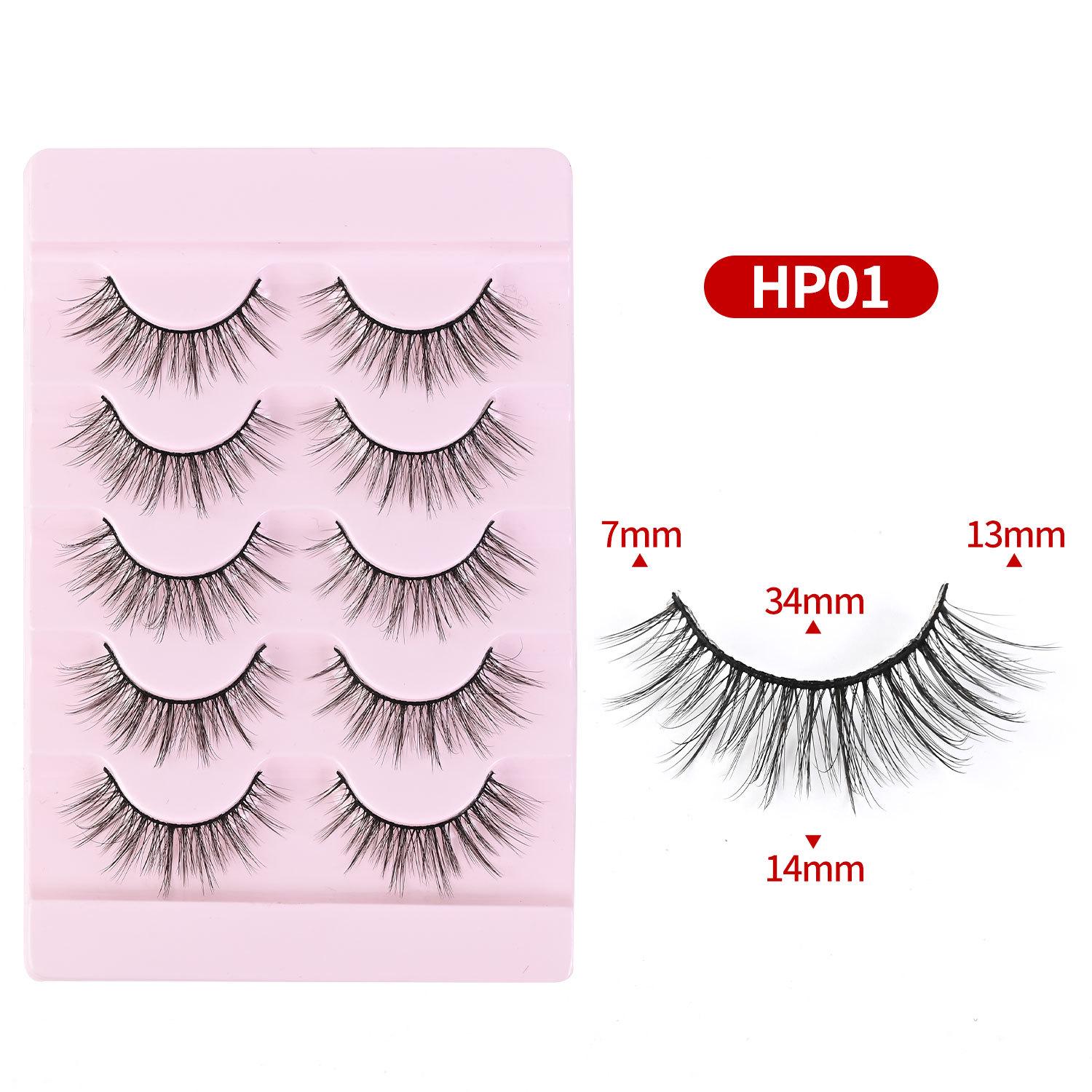 

Накладные ресницы Meiyiya из синтетического волокна 3D - Натуральные густые длинные в европейском и американском стиле, 5 пар