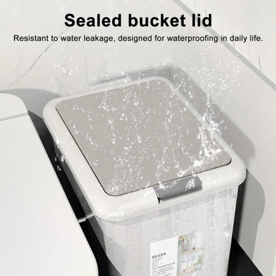 Garbage Can Durable Construction Large Capacity Wide Opening