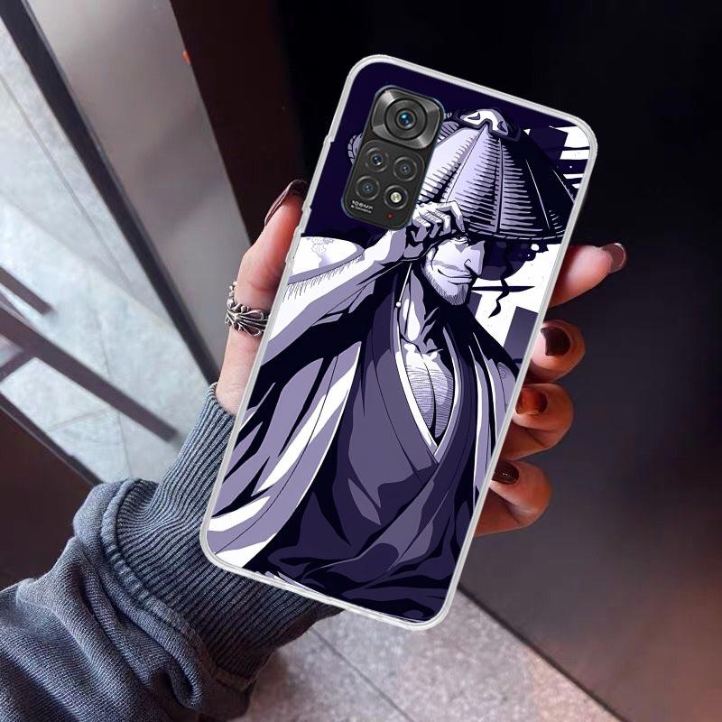 Bleach Kyoraku Shunsui Phone Case For Xiaomi Redmi Note 10 11 12 13 14 15 Pro Plus 11S 12S 14S 11T 11E 10S Soft TPU Back Cover R