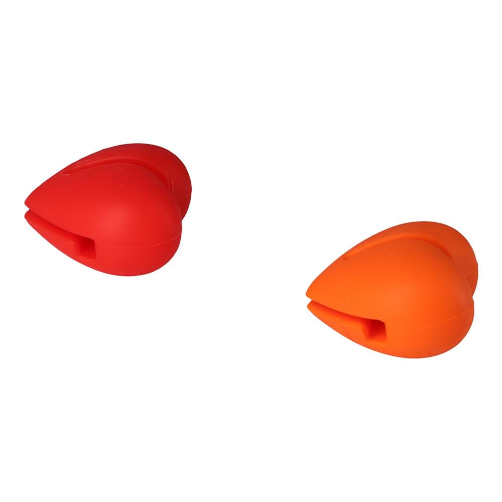 Heart Shape Hand-Free Barbecue Silicone Temp Probe Clip Pot Clip Thermometer Holder Kitchen Tool