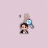 7pcs BTS Cartoon Suit Acrylic Keychain, Bangtan Boys Cartoon Figure with Army Bomb & Star Charm, Kpop ARMY Fans Bag Pendant