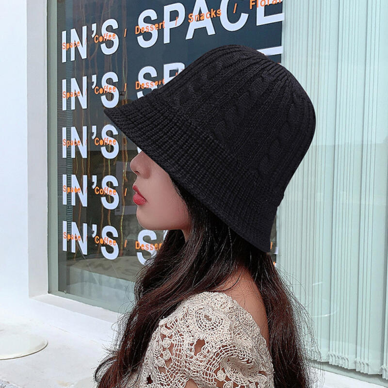 Ellen Women s Spring/Summer Knit Hat with a Twisted Pattern Bucket Hat Beige