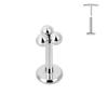 ASTM F136 G23 Titanium Labret Piercing Starfish Earring Stud Bee Leaf Push In CZ Threadless Cartilage 16/18/20G Body Jewelry