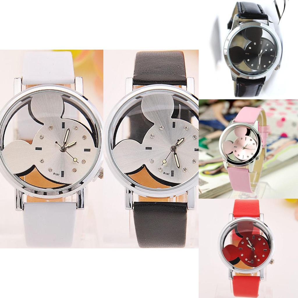 Mickey Mouse Childrens Fashion Quartz Watch With Large Dial For Kids And Teens