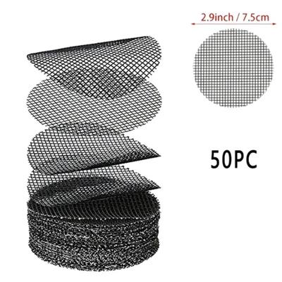 50 STÜCKE Verhindern Bodenverlust Atmungsaktive Dichtung Auslaufsichere Drainage Blumentopf Loch Mesh Pad Bodenmatte Atmungsaktives Drainagedichtungsnetz