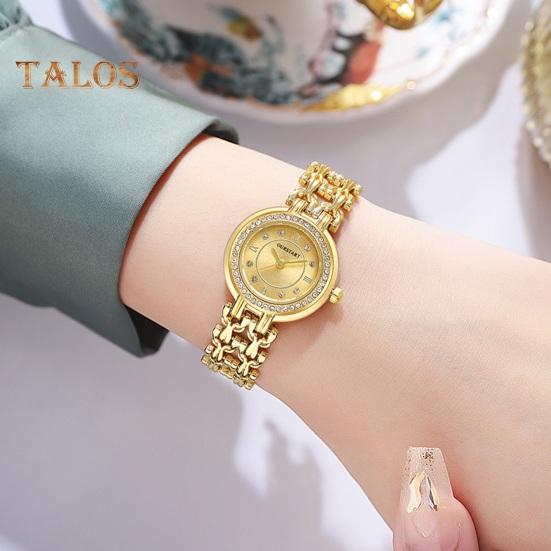 

Женские часы-браслет со стразами, круглый циферблат, металлический ремешок, элегантное женское платье для девочек, наручные часы, модные украшения, подарок на день рождения