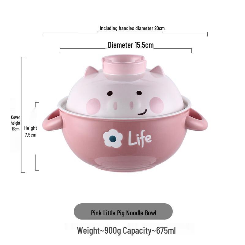 ZISIZ Little Manor Series Cute Cartoon Ceramic Bowl