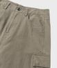 NONBLANK Washed Wide Curved Cargo Pants_Khaki