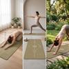 Exercise Mat Sweat-Absorbing with Rubber Base Cushioned for Dancers