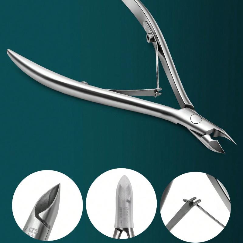 Round Head Callus Nipper - Innovative Callus Scissors with Built-In Spring Trimmer, Cuticle Remover, Manicure and Beauty Tools