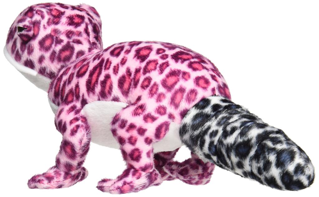 Pink leopard gecko plush toy