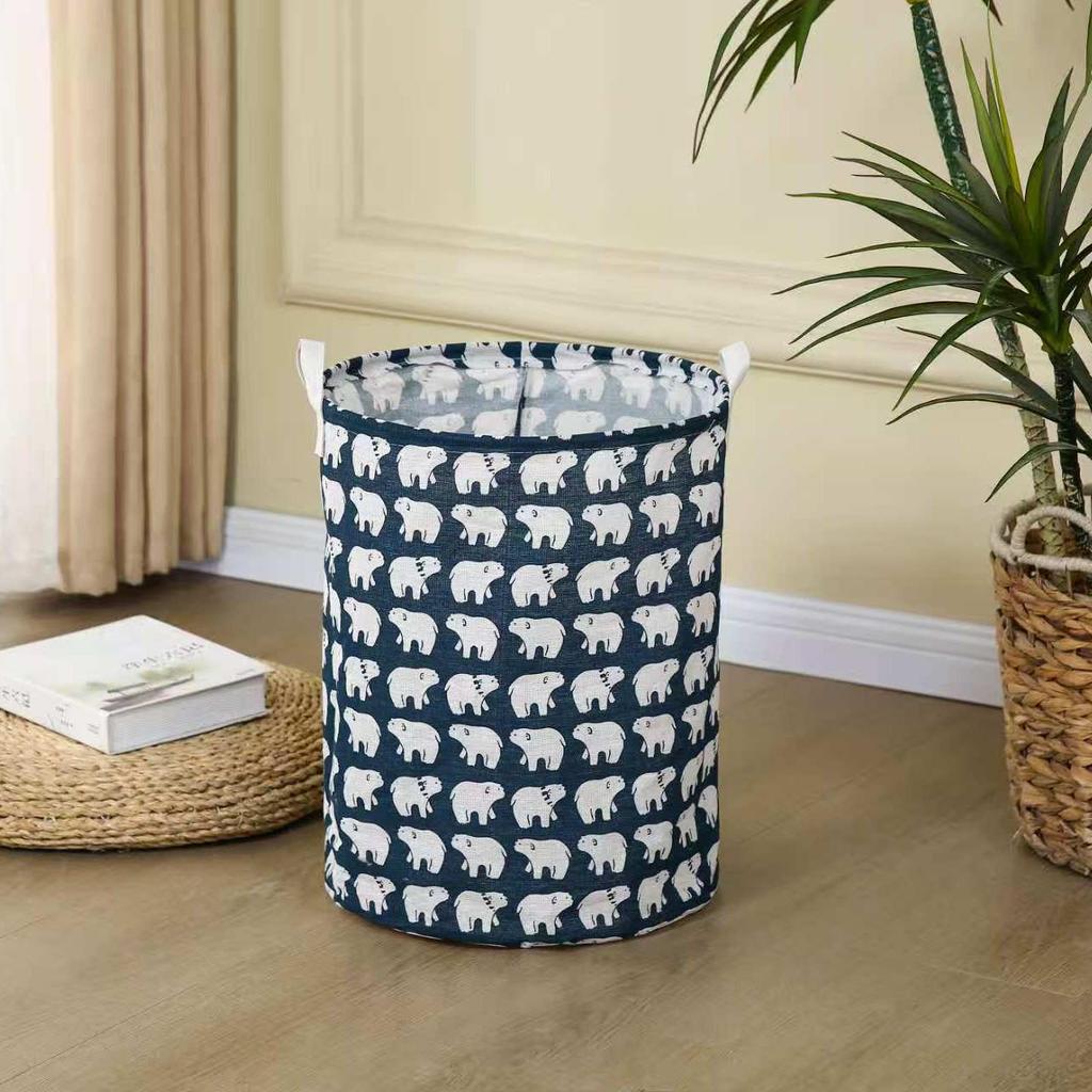 Houndstooth Foldable Laundry Hamper - Thickened Storage for Dorms, Toys, and Bathroom.