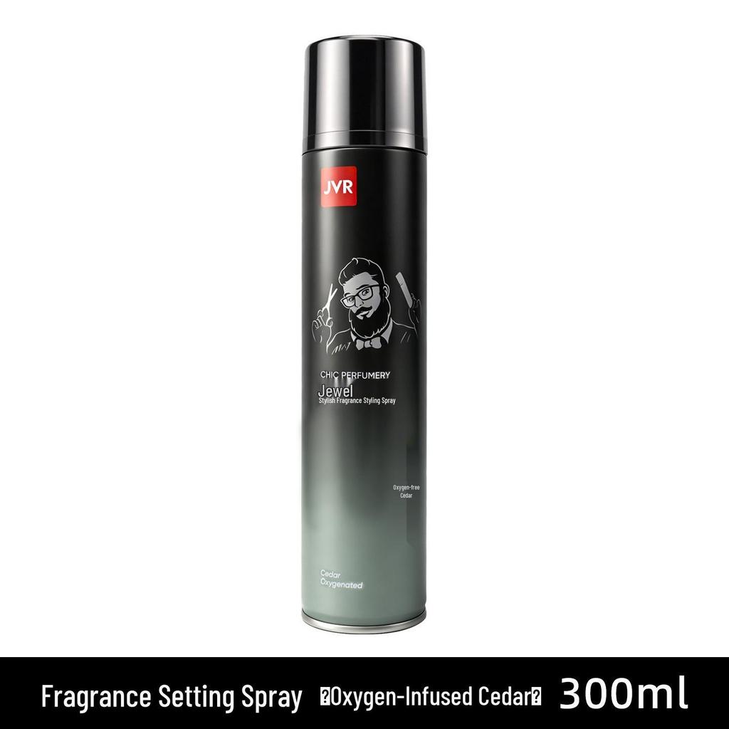 JVR Men's Fragrant Styling Hairspray, Natural Voluminous Strong Hold Gel, Travel Size
