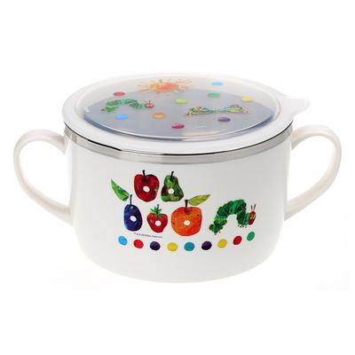 Eric Carle ramen duplo de aço inoxidável com tampa hermética, branco, 1 peça, itens populares para pais coreanos